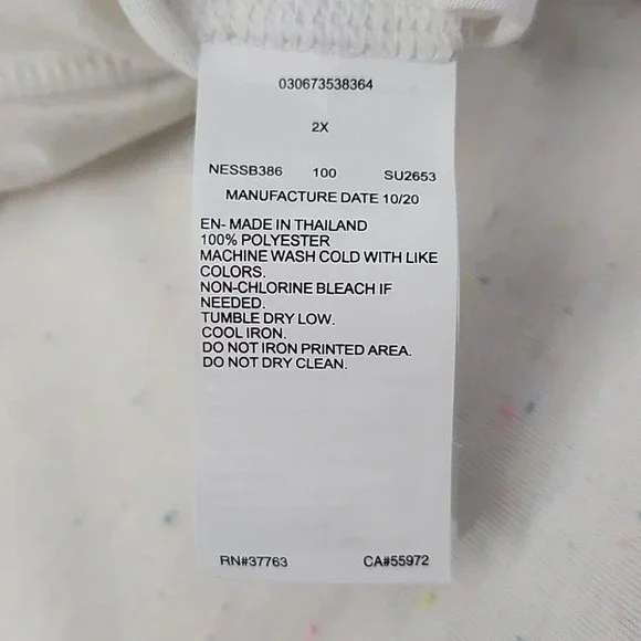 Nike Women's Confetti Crewneck Racerback Plus Size Cover Up Dress Size 2X - Picture 9 of 13